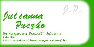 julianna puczko business card